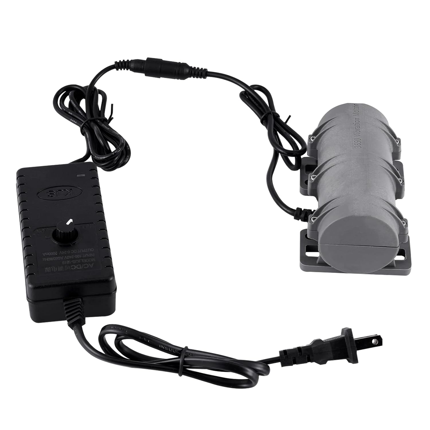 DC24V Vibration Motor and 30W Concrete Vibrator Screen with Speed Controller and US Plug