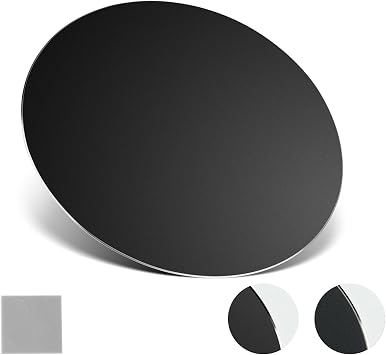 Metal Mouse Pad,Aluminum Mouse Pad,Hard Silver Metal Aluminum Mouse Pad,Office and Gaming Metal Aluminum Mouse Pad,22 * 22cm,Black