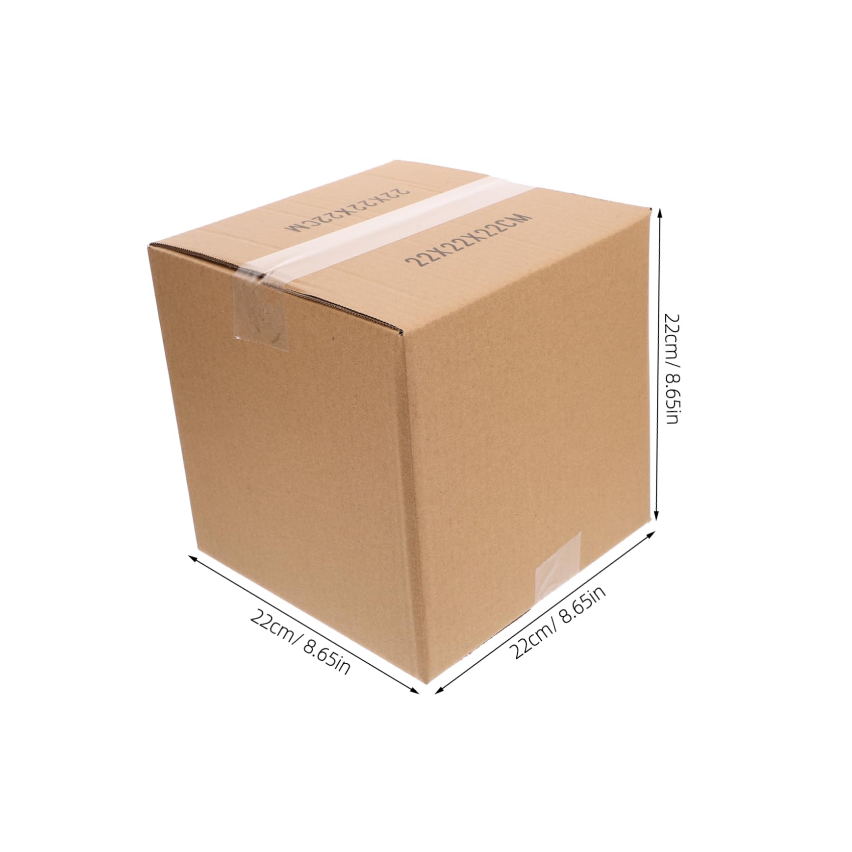 SHINEOFI 5pièces Cartons Emballage Carrés Moyens Boîtes Carton pour Déménagement et Expédition Résistantes et Pratiques