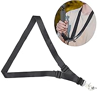 Vista 5 de Cordón para el cuello de la cámara, correa para el cuello de la cámara pequeña, correa de 23.6 in/23.6 pulgadas, ajustable, con bloqueo de seguridad