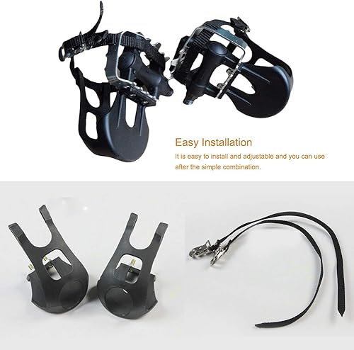 Miniatura 3 de 1 par de pedales de bicicleta, clips para dedos de los pies, jaula de carretera, clips para pedales de bicicleta, accesorios para bicicleta de
