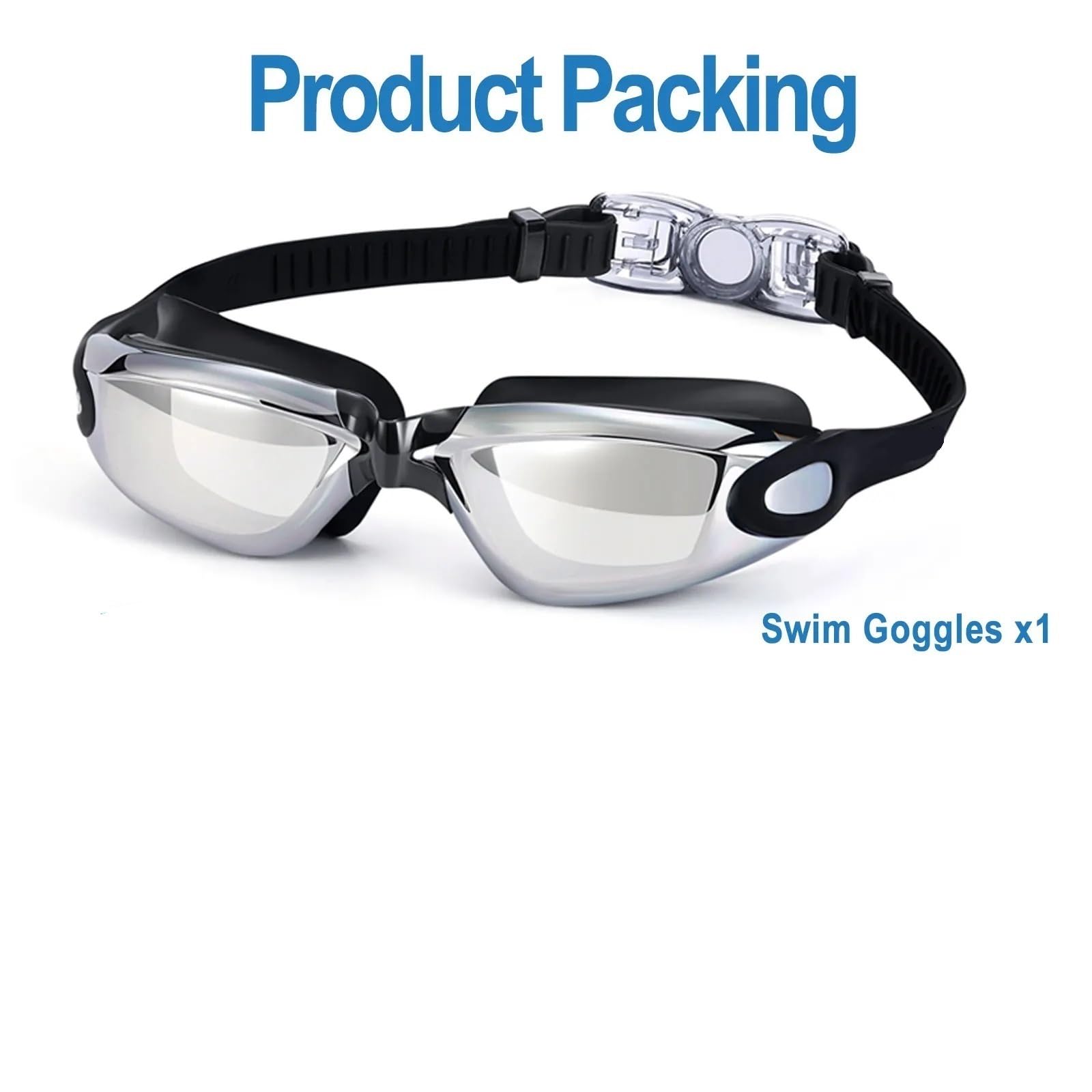 Occhialini da Nuoto Occhialini da Nuoto Professionali for Adulti con Lenti antiappannamento for Uomo e Donna, Impermeabili, Regolabili, in Silicone per Adulti Adolescenti