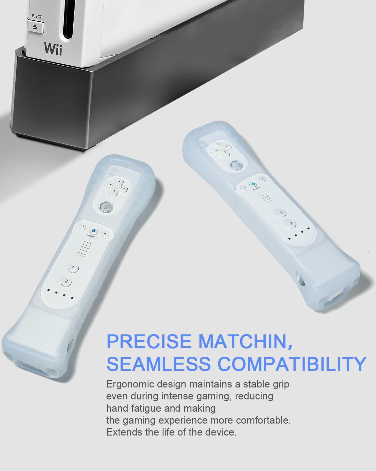 TechKen 2 adattatori Motion Plus con sensore in silicone per telecomando Wii