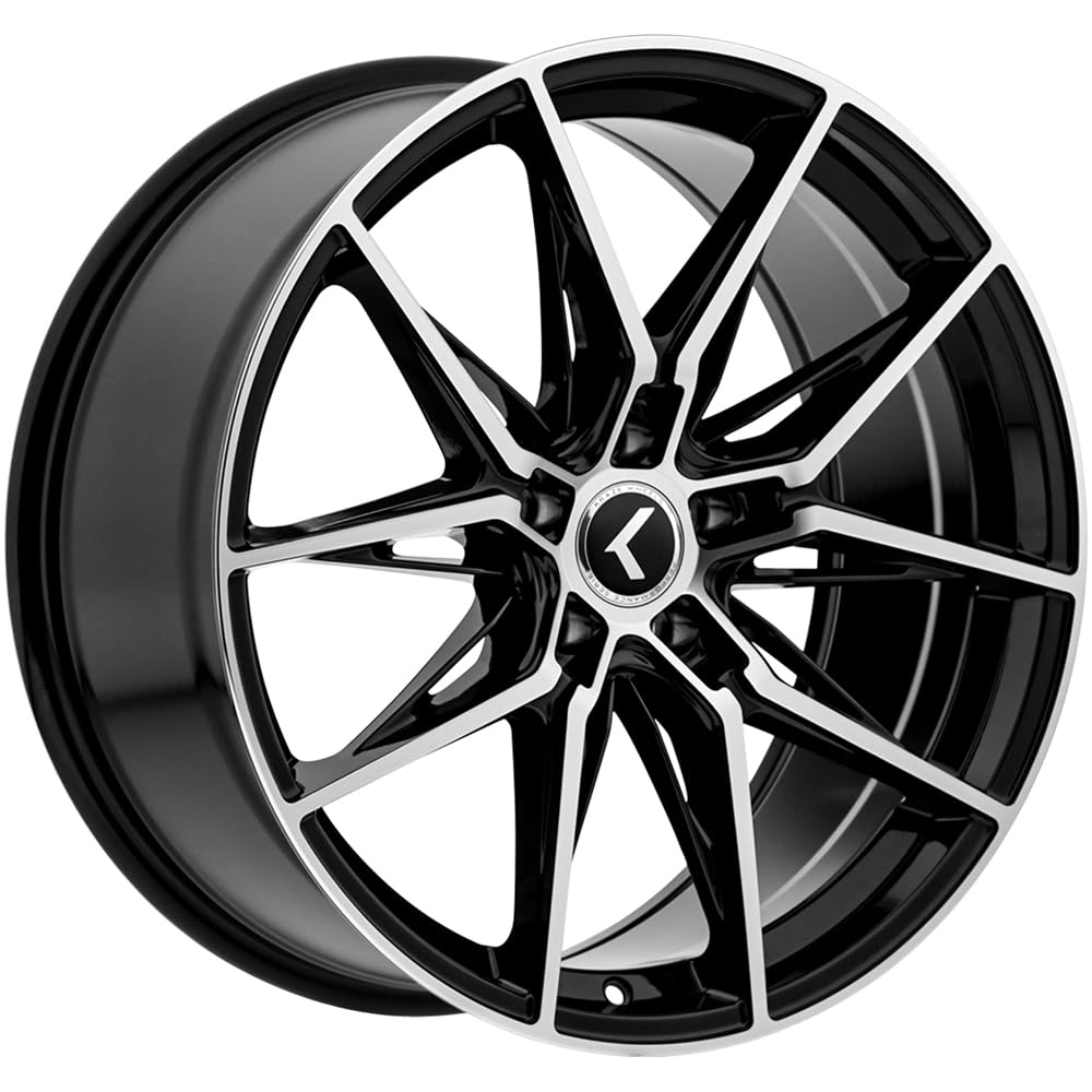Amazon.com: 20x9 Kraze KR196 Evolve Black W/Machined Face Wheel
