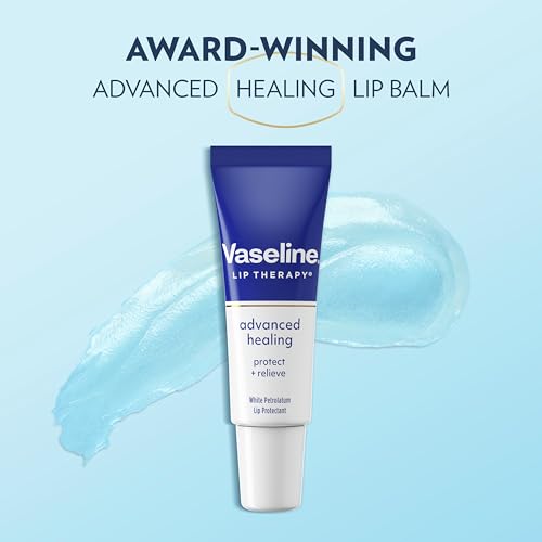 Vaseline Lip Therapy Lip Balm Tube For healthier looking lips Advanced Healing Moisturizer For Dry Lips 0.35 oz