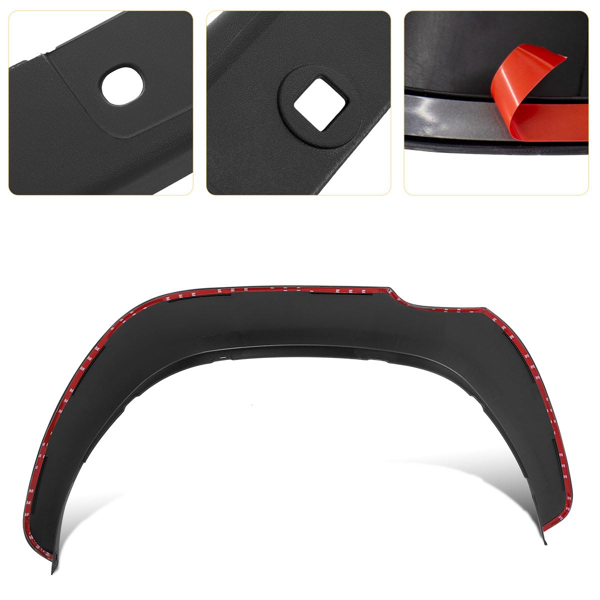 Aletines de Paso de Rueda Negro Mate para Toyota Hilux 2016-2020 & 2021-2026 Doble Cabina, Extensiones de Guardabarros Kit Toyota Hilux Wheel Arches Slim, Hilux Accessories (GX, VX, VXL, Invincible)