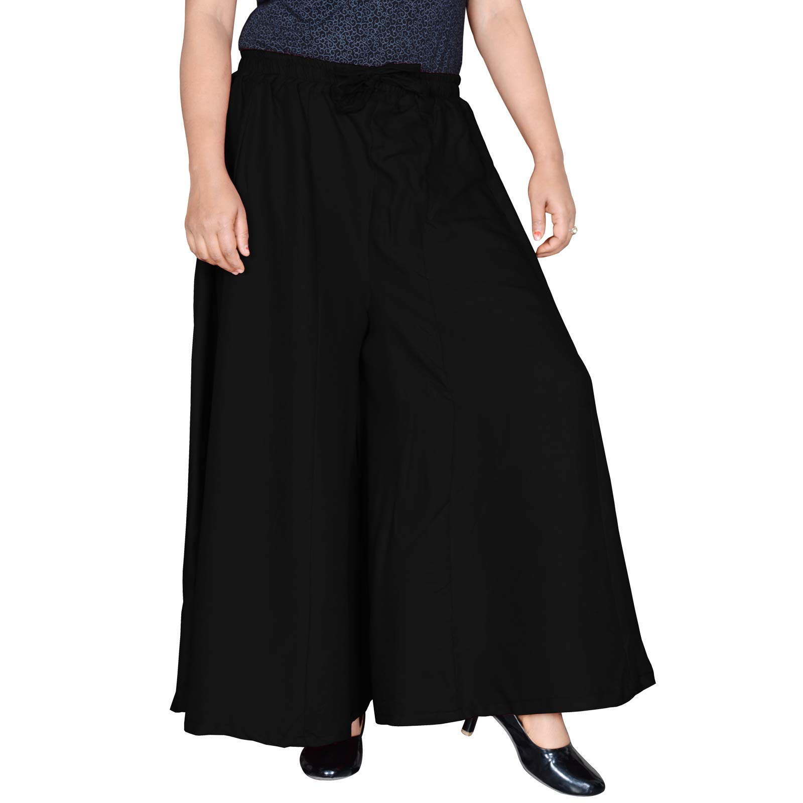 sttoffa Women's Regular Fit Rayon Palazzo (Red, Maroon)-picture-47