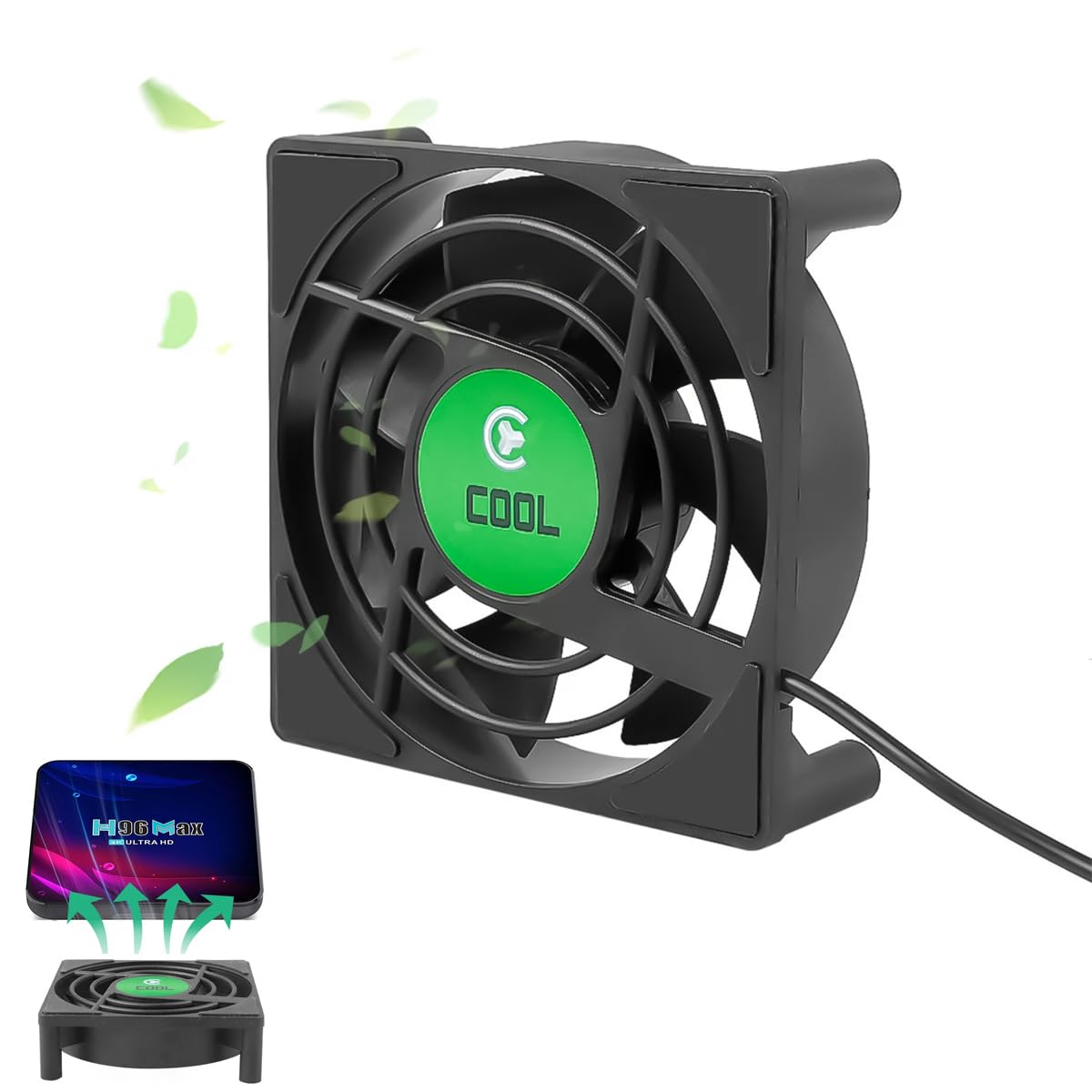 Verilux CPU Cooling Fan with Heatsink, 3.3 Inches CPU Fan 5V USB Power Radiator Mini Cooling Fan TV Box Cooling Fan TV Silent Quiet Cooler CPU Cooler Radiator for TV Box