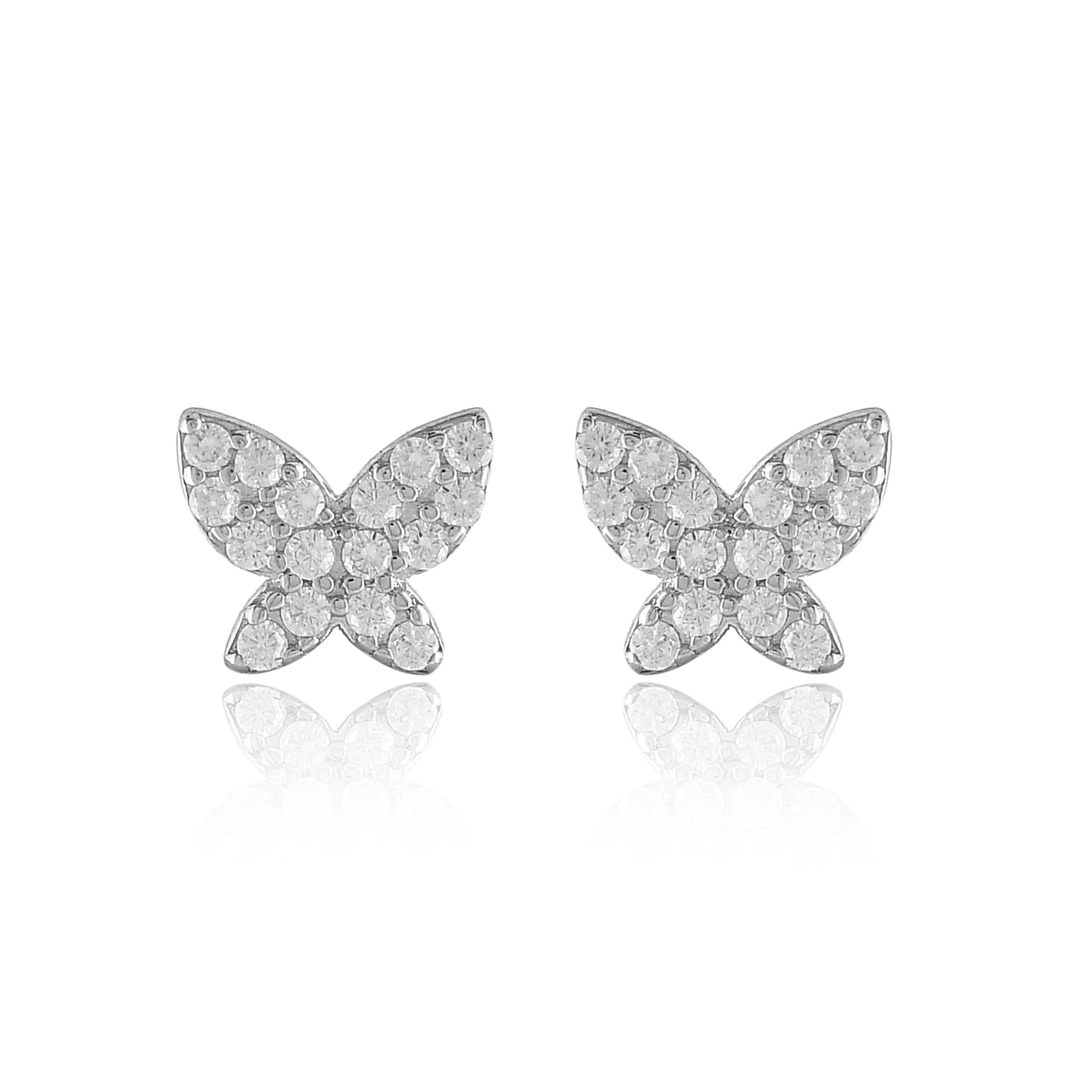 NEMICHAND JEWELS 925 Pure Sterling Silver Butterlfy Stud Earrings For Women (B0CWF32YGL) Amazon Price History, Amazon Price Tracker