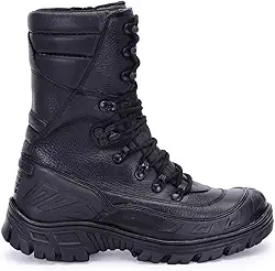 Coturno Militar Tático Bota Extreme Protetor em Toda Lateral Couro e Palmilha Gel 5260