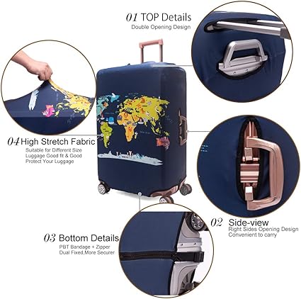 Tapez 4 - S - Housse De Protection Pour Valise À Roulettes, Ensemble De