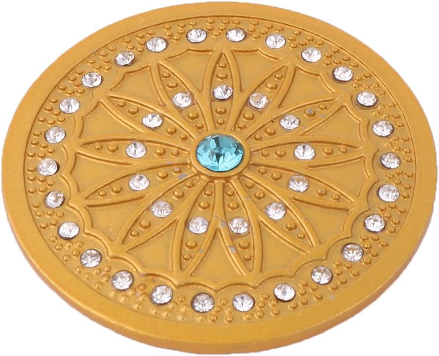 Ruilogod Metal Sunflower Pattern DIY Handcraft Coat Dress Handbag Sewing Tool Gold Tone (id: 4a2 719 5bc 584 49a