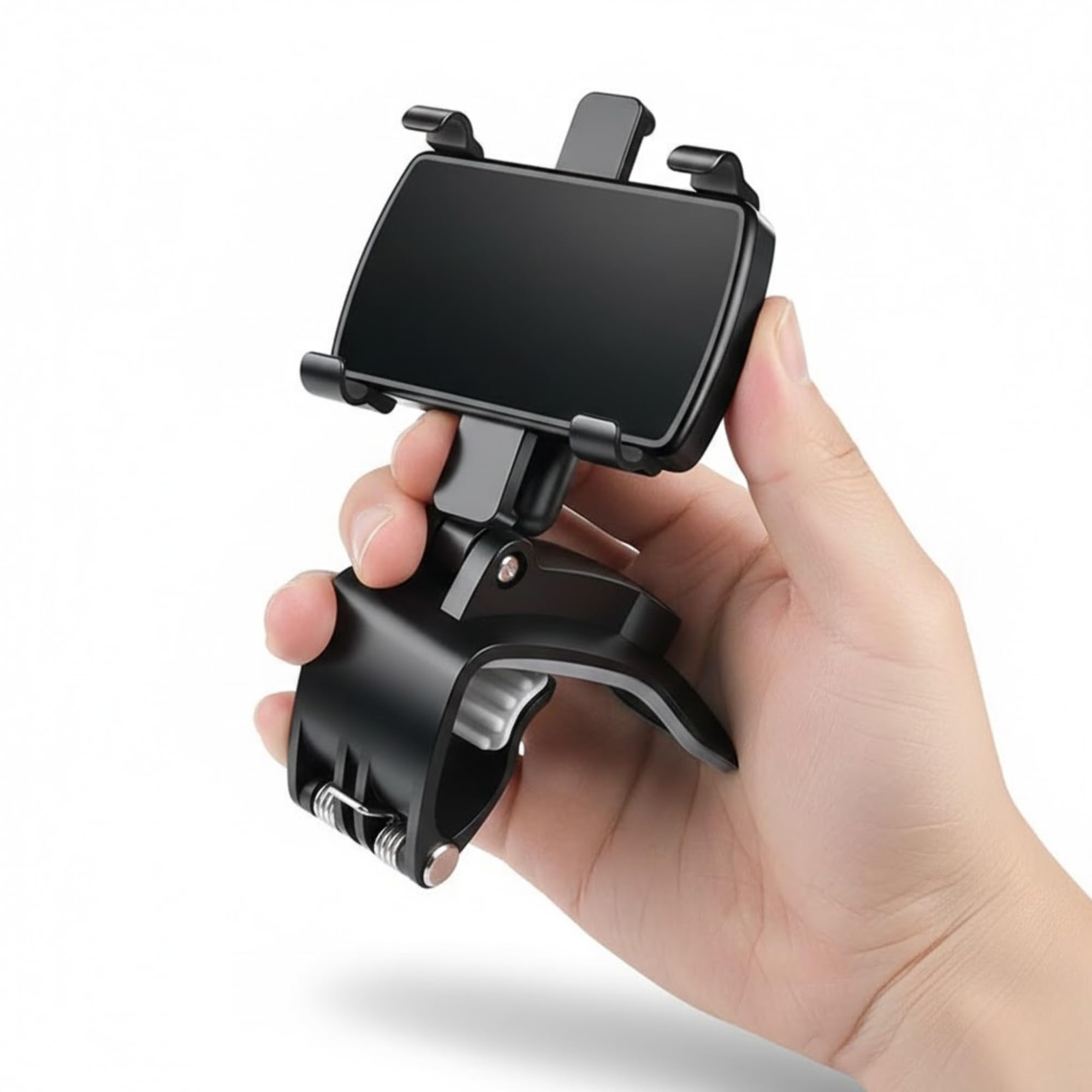 Drumstone TopRated 𝟏𝟓𝐘𝐫 𝐖𝐚𝐫𝐫𝐚𝐧𝐭𝐲 Universal Car Mobile Phone Holder 360 Degree Rotating Dashboard Sun Visor Rearview Mirror Mount Non Slip Adjustable Clip Stand Anti Slip Grip-image-25