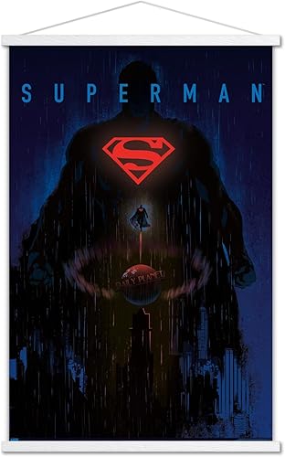 Miniatura 103 de Trends International DC Comics: Dark Artistic - Póster de pared de Superman, 34 pulgadas de largo x 22.4 W, versión premium sin marco
