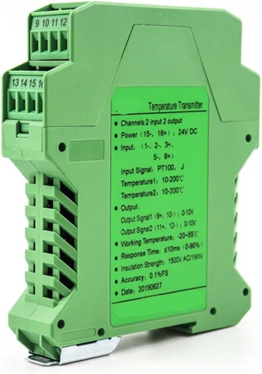 1pcs Dc Voltage Analog Signal Isolator Voltage Signal transducer with 4-20mA Output(1-5V in and Out_1 in 3 Out)