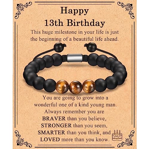 Pulsera de cumpleaños para novio, hermano, abuelo y sobrino