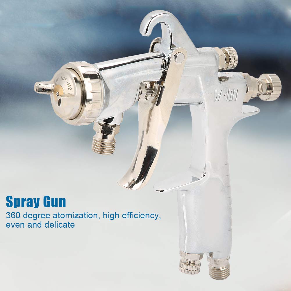 DEWIN Pistola Pulverizadora de Aire Comprimido, Boquilla de 1.5mm Modo de Alimentación Por Succión Pistola Pulverizadora de Pintura Neumática Herramienta de Pintura Neumática para Pared y Automóvil