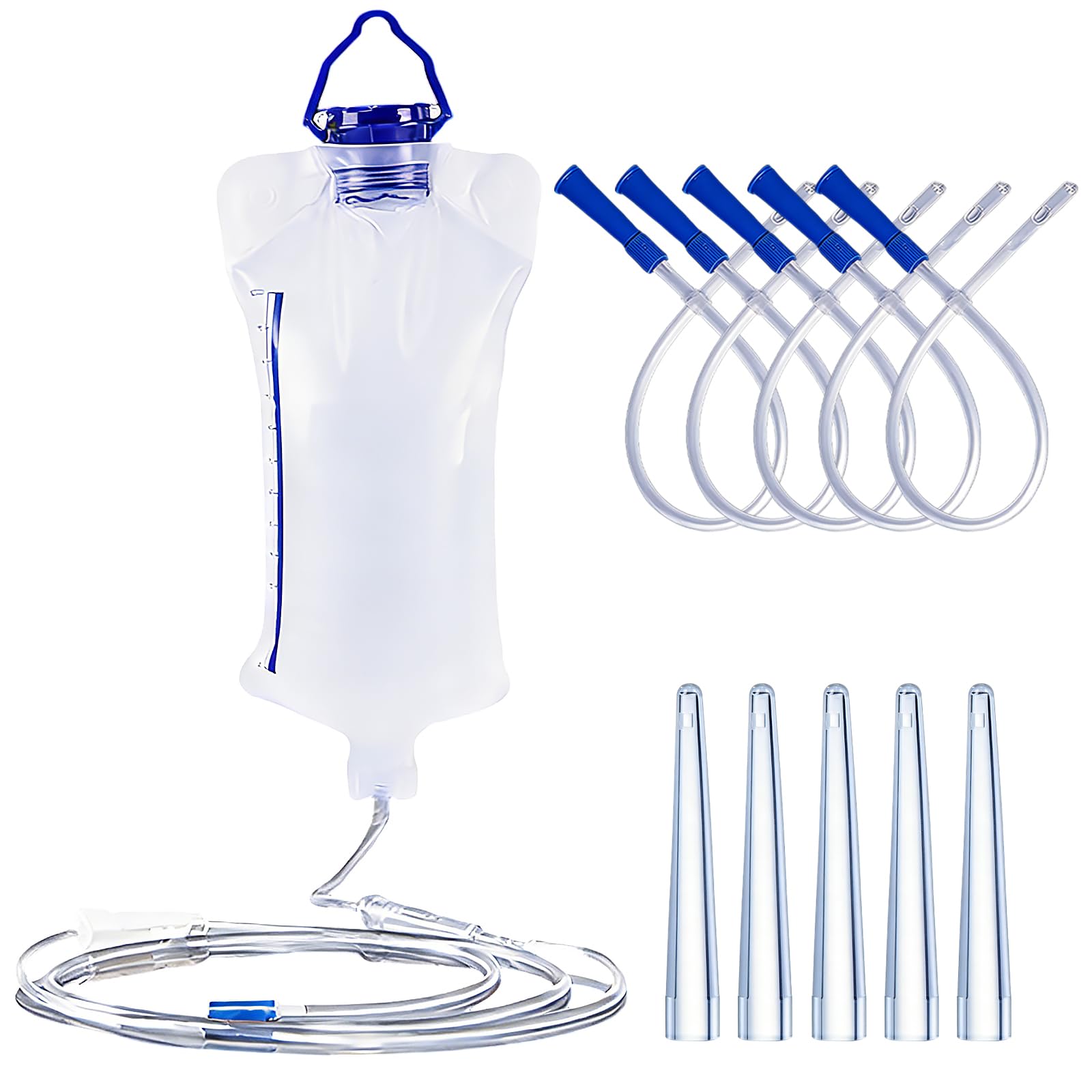 Einlaufgerät Darmreinigung-und Defäkation Gerät, 1,2-Liter, Transparent