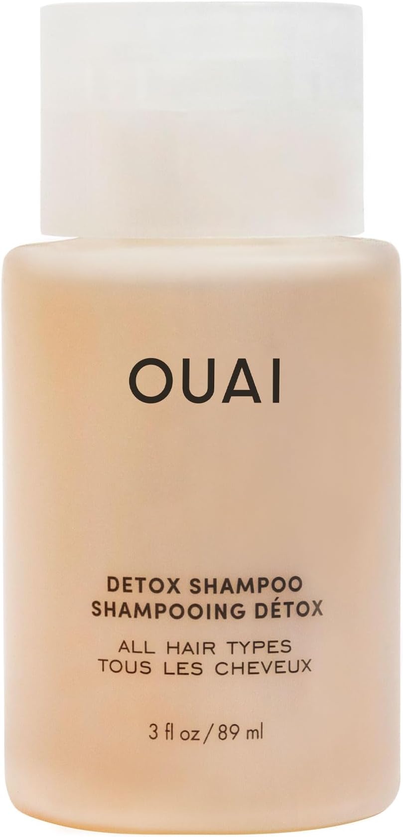Detox Shampoo Travel Size - Clarifying and Removing Build Up, Dirt, Oil, Product and Hard Water - Apple Cider Vinegar & Keratin for Clean, Refreshed Hair - Sulfate-Free Hair Care - 89ml