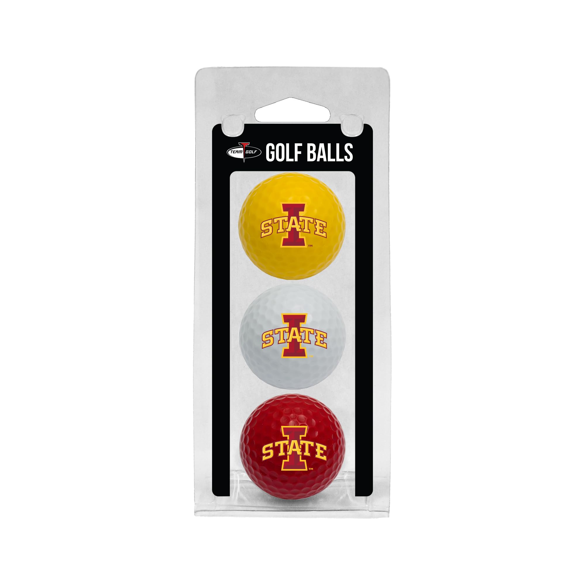 Pelotas de golf NCAA tamaño regular con impresión de equipo resistente 3
