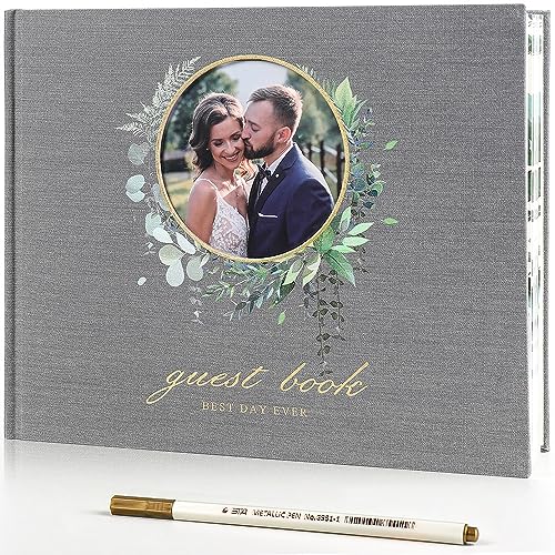 Image of molekaus Wedding Guest Book Hardcover 8 inch x 10 inch,100 Pages
