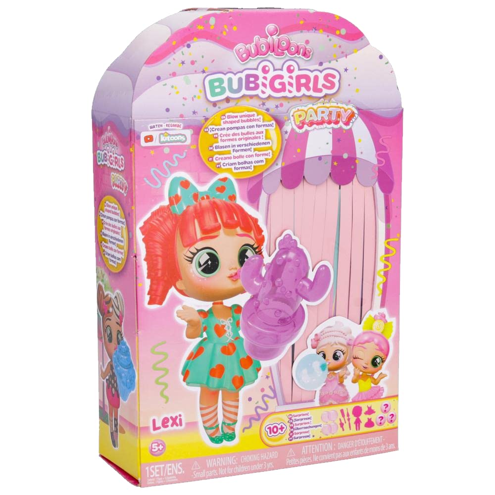 IMC ToysIMC Toys BUBIGIRLS Lexi | Collectible surprise doll to Dress Up that infaltes Balloons with 12 Accessories - Gift toy for kids +5 Years
