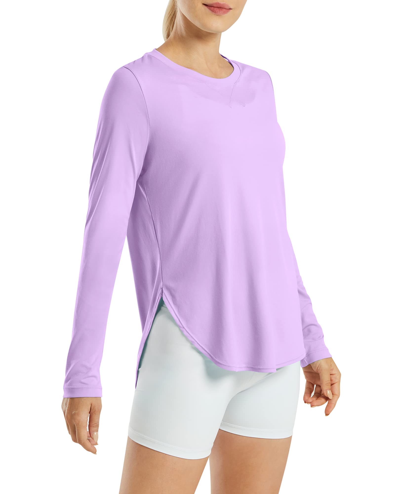 G4Free Women's UPF 50+ UV Shirts Long Sleeve Workout Sun Shirt Outdoor Gym Hiking Tops Quick Dry Lightweight — view 23