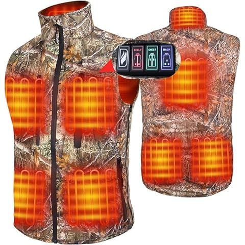 DUKUSEEK Heated Hunting Vest with Adjustable Fit Cover