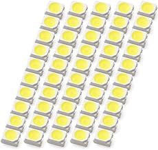 INEX SMD 3528 LED Chips, White, White, 50 Pcs, Replacement, DIY, Homebrew, Air Conditioner Panel, Meter Panel Switch