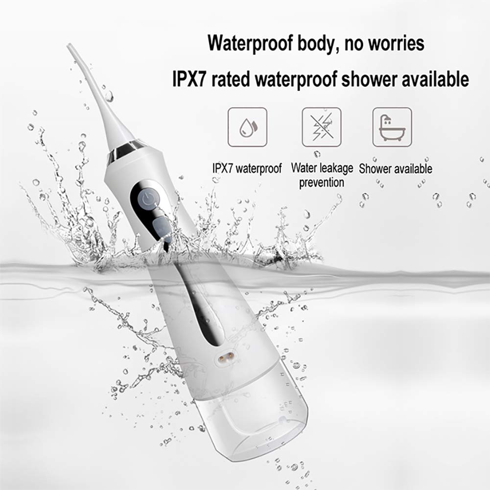 Irrigador bucal portátil de viaje, irrigador bucal de agua, aleta oral, recargable, irrigador dental de viaje inalámbrico