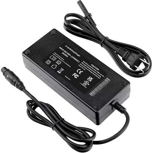 42V 4A 4-Pin AC Adapter Charger Compatible with Oraimo Electric Bike ‎Monster 100 Power Cord