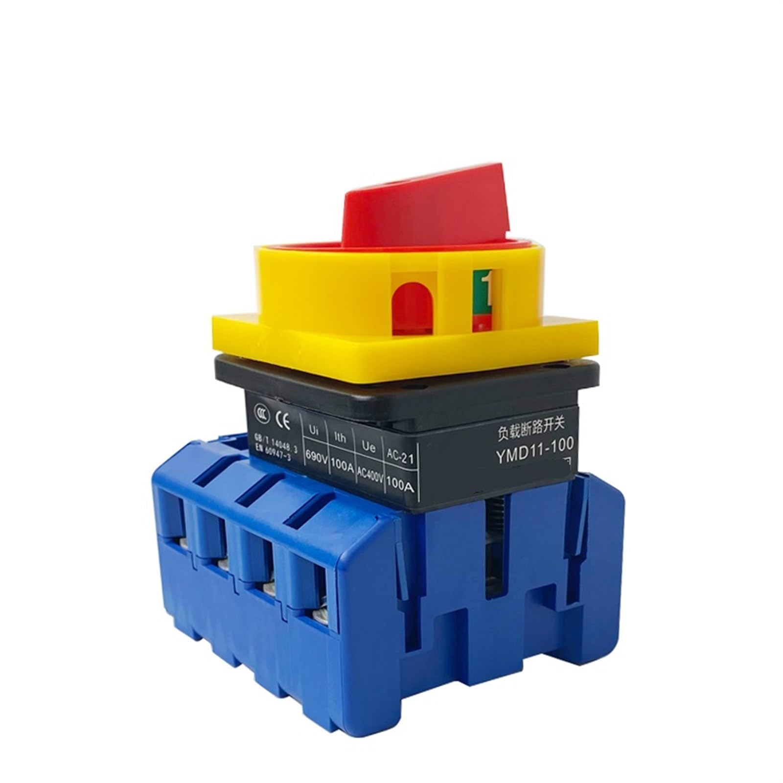 Interruptor aislador YMD11-100A/4P con panel para candado de seguridad 5