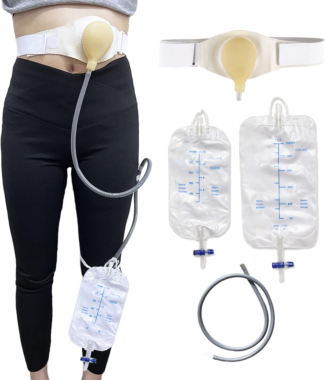 Abdominal Ostomy Bag Belt Drainage Kit Bladder Urine