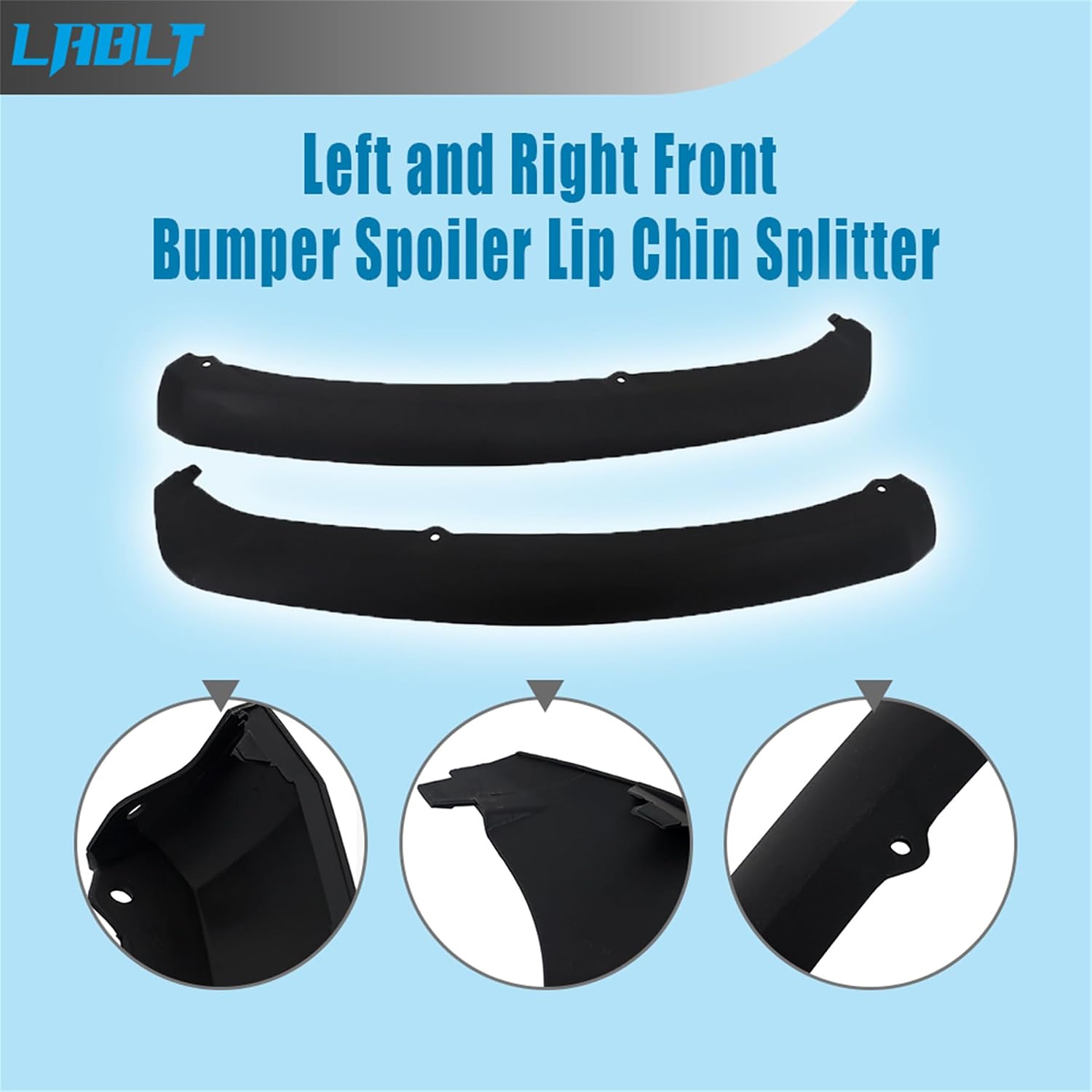 Front Bumper Spoiler Lip Chin Splitter Left and Right Replacement for Focus 2012 2013 2014 FO1095244C