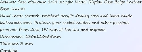 Miniatura 4 de 1008 Hobby Collect kit 124 Surface Model Display Case Beige Leathe Base 10080 for Case Mulhouse