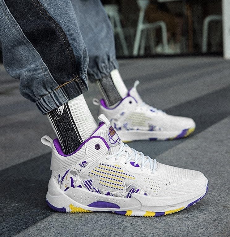 Zapatillas de baloncesto hombre con amortiguación y suela antideslizante para entrenamiento 6