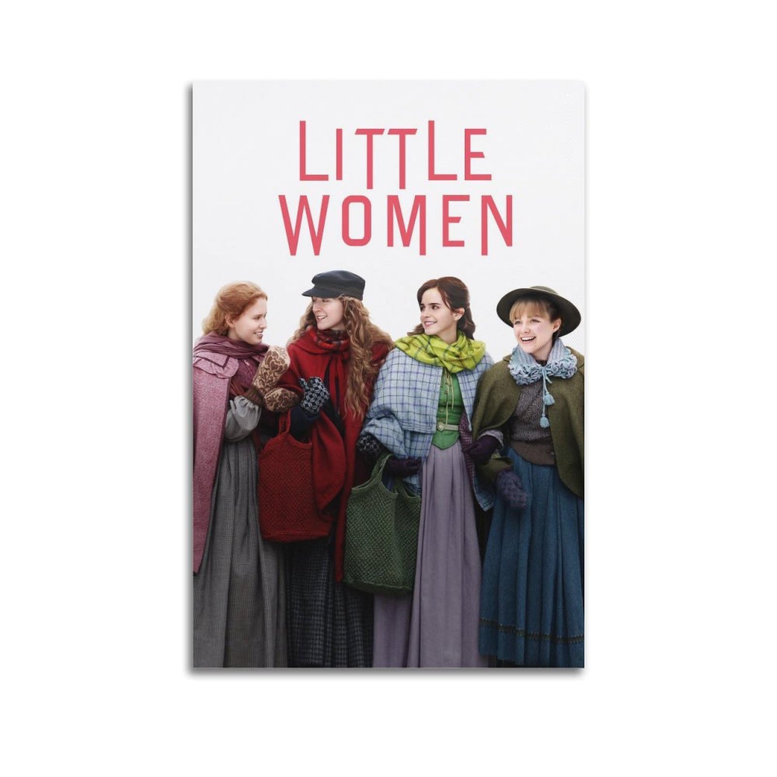 FDRPMHC Movie Poster Little Women Starring Canvas Wall Art Decor Living Room Modern Family Bedroom 16x24inch(40x60cm) Unframe-style