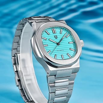 Pagani Design Mens Automatic Watches Full Stainless Steel Waterproof 100M Watches for Men Men Mechanical Wristwatches PD1728