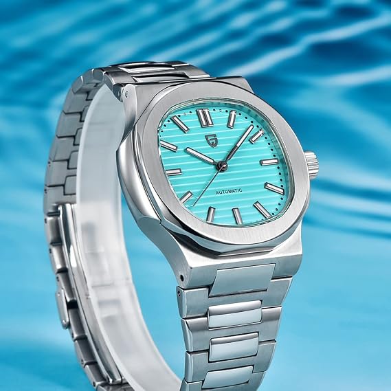 Pagani Design Mens Automatic Watches Full Stainless Steel Waterproof 100M Watches for Men Men Mechanical Wristwatches PD1728