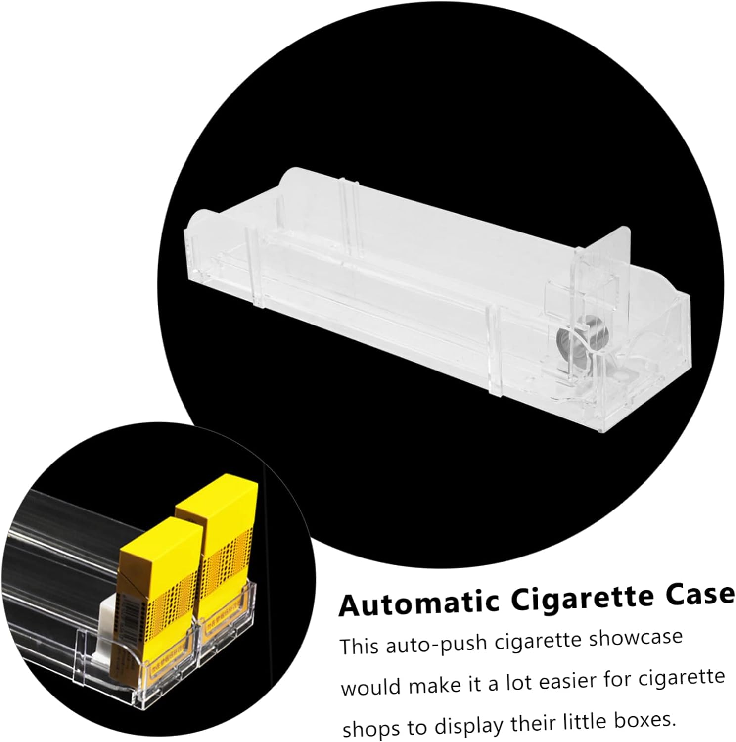 3pcs Auto-Push Display Rack for Organized Retail Spaces Dual-Sided Design for Lightweight and Easy to Clean Show Holder