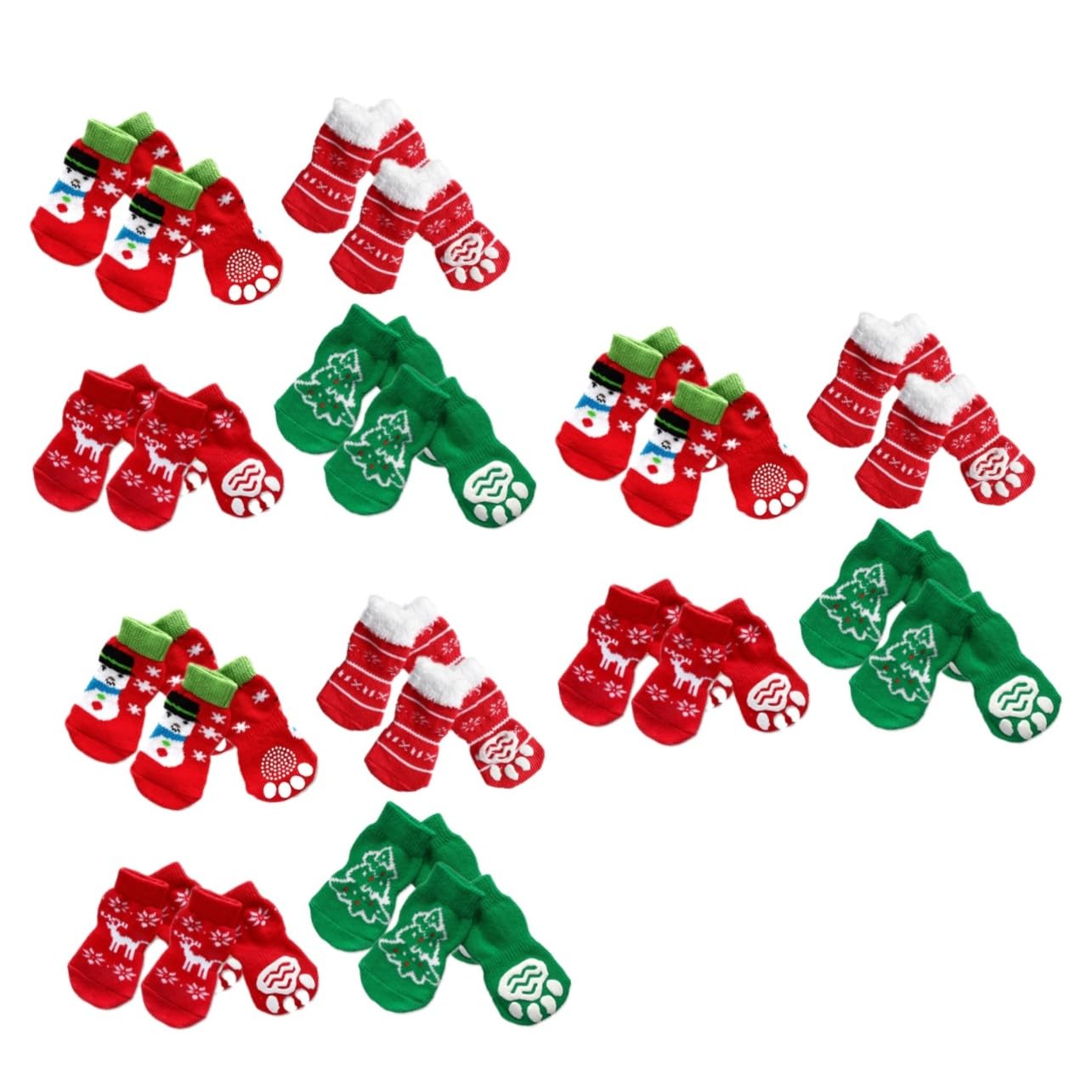 Chaussettes de Noël pour chien et chat Mipcase taille S vêtement coton animaux