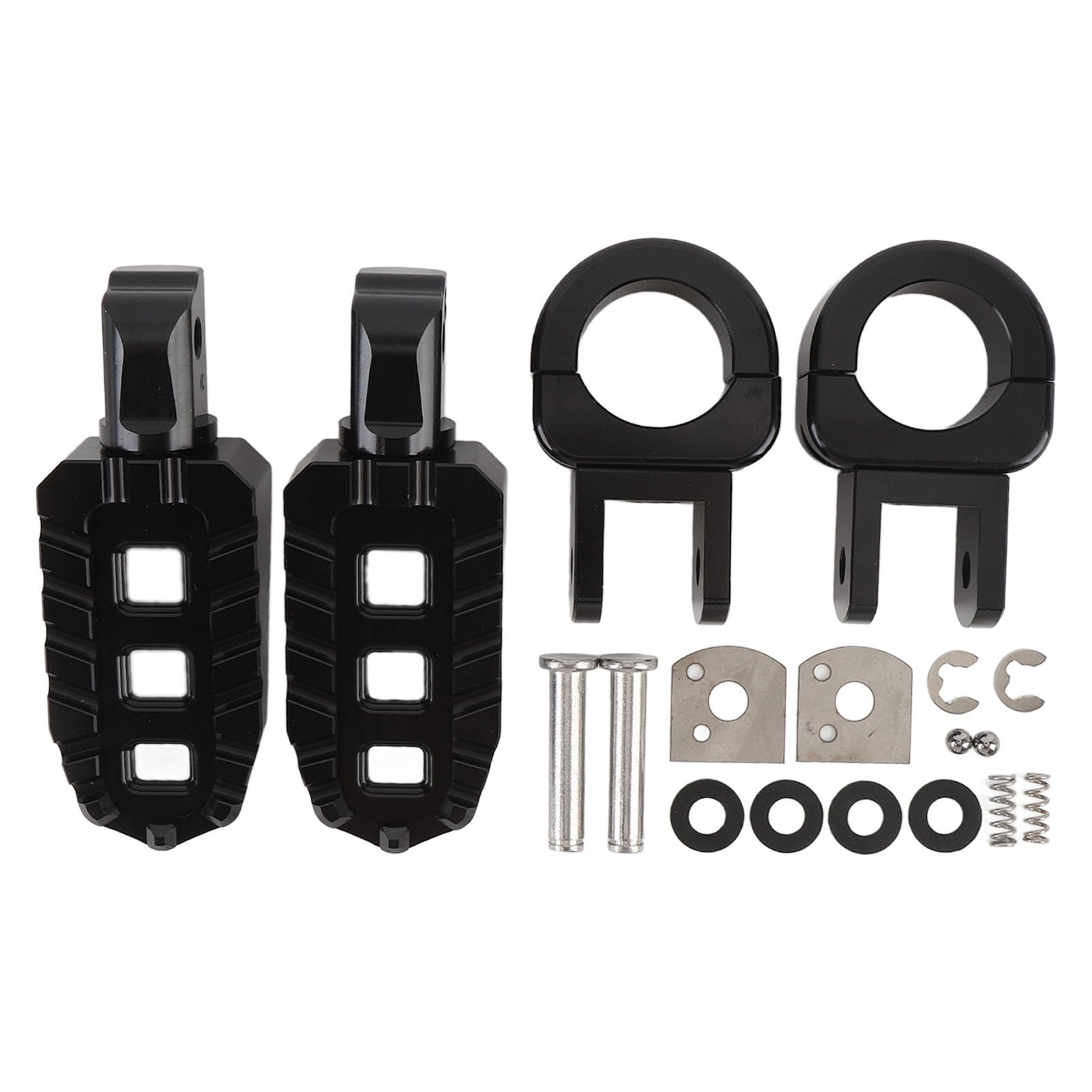 Shkalacar 1 par de Estriberas de Motocicleta, Estriberas Plegables Ajustables, Aleación de Aluminio T6063, Agarre Mejorado, Ajuste Universal, para Barra de 1 Pulgada, 1,06