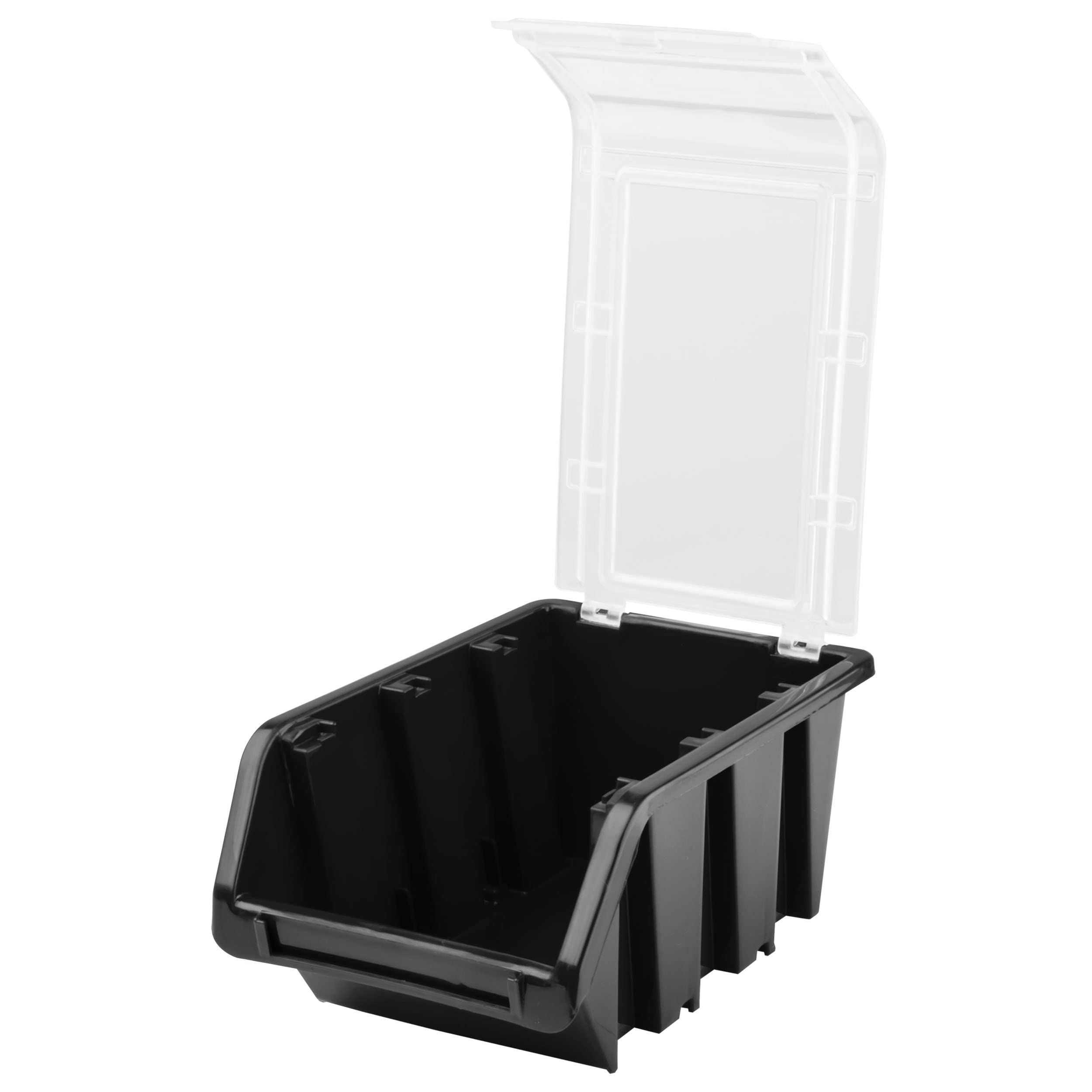 Système de rangement étagère d'atelier | 78 x 78 cm | Boîte de 12 pièces | Étagère murale avec supports à outils et boîtes empilables - Plaques murales extra solides - Étagère murale perforée -