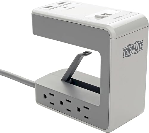 Miniatura 9 de Tripp Lite Safe-IT - Protector contra sobretensiones de escritorio, 6 tomacorrientes, USB-C y 2 puertos de carga USB, protección de grado
