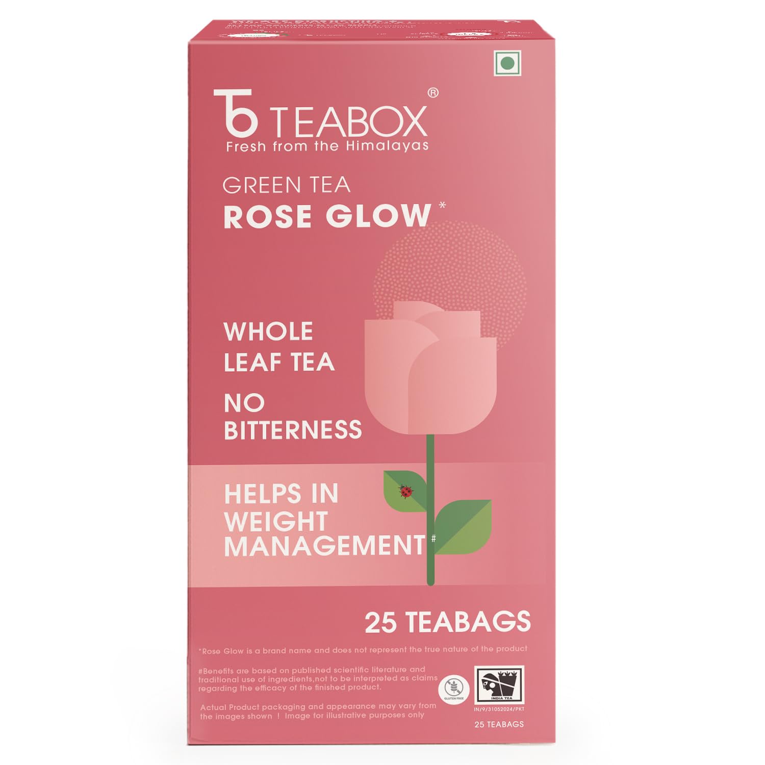 Teabox Rose Green Tea Bags 25 Pieces | Refreshing & Aromatic | Made with 100% Whole Leaf & Natural Rose Petals-image-21