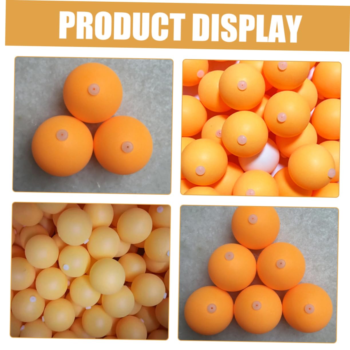 BIUDECO 100Pcs Pingpong Balls for Table Tennis Practice Elastic Soft Design with Perforations for Enhanced and Control for and Players