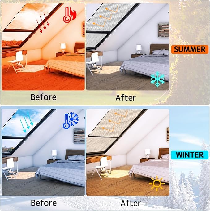 Image of Livshine Double Reflective Aluminum Foil Heat Insulation 8MM (1.2x5 Mtr) Thick Bubble Shield, Reflective Window Insulation Radiant Barrier Roll for Windows and Roof Weatherproofing (1.2Mtr x 5Mtr)