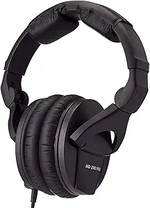 Audífonos cerrados Sennheiser HD 280 PRO para DJ y monitorización | Diseño plegable y almohadillas giratorias | Cable en espiral de 3 m y adaptador de jack de 6,3 mm incluido (506845)