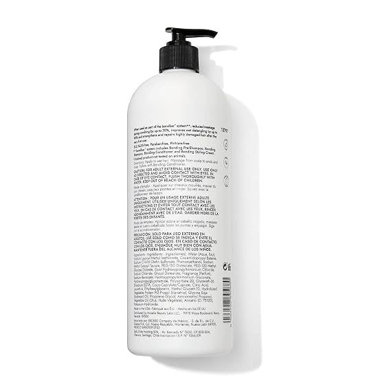 Bondbar Repairing Shampoo, Protects, Strengthens & Hydrates All Hair Types & Textures, Prevents Flyaways & Frizz, Adds Moisture & Shine, Vegan, Cruelty Free, 33.8 Fl Oz