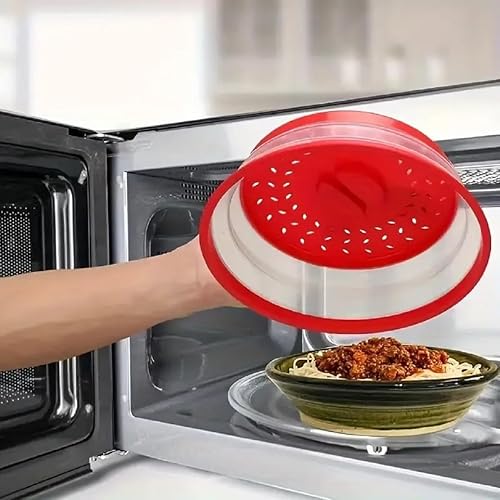 Miniatura 3 de Pantalla plegable plegable de silicona para salpicaduras de cubierta de microondas (1)